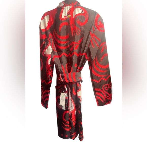 NWT Reebok GE4170 Unisex By Pyer Moss Allover Print Sankofa Duster jacket S - Picture 3 of 5